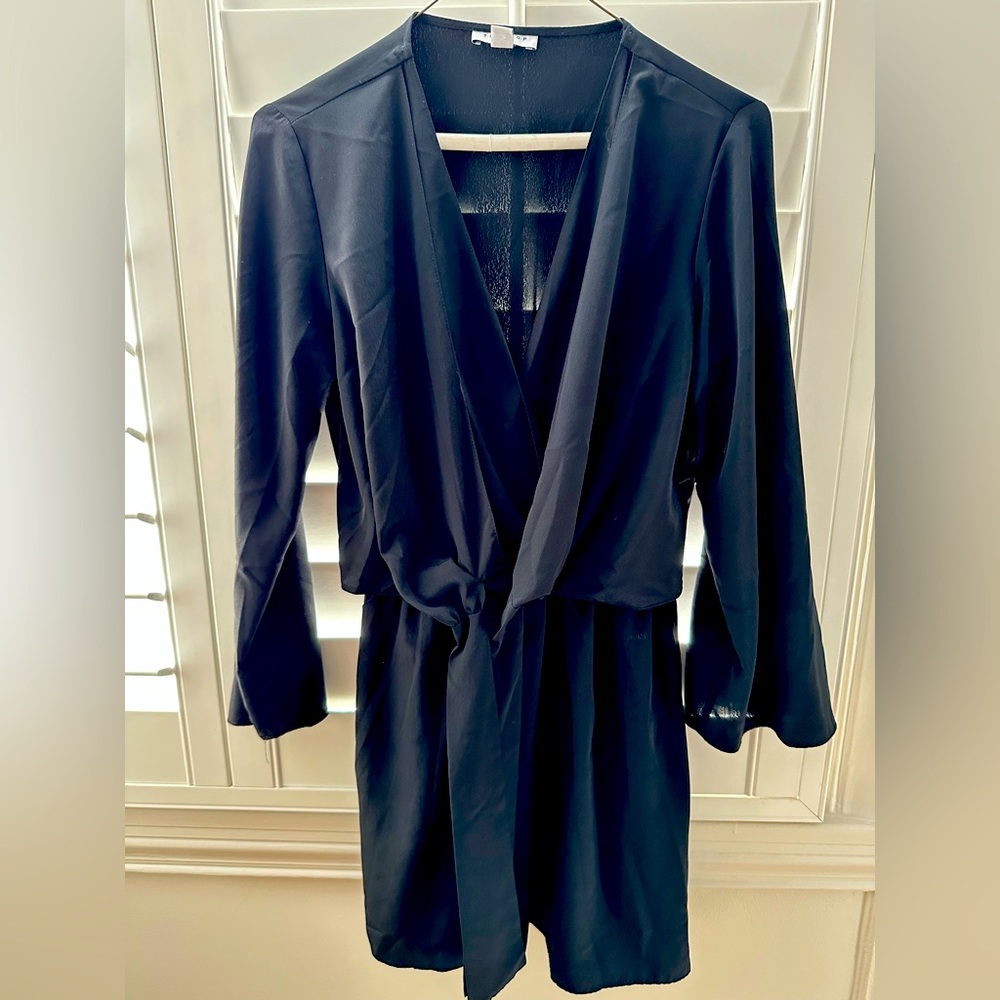Topshop tie-waist mini dress